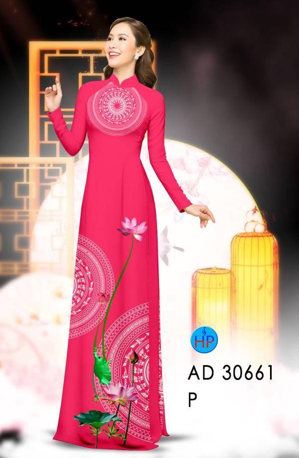 Vải Áo Dài Hoa Sen Và Trống Đồng Vừa Ra AD 30661 58 Vải Áo Dài Hoa Sen Và Trống Đồng Vừa Ra AD 30661