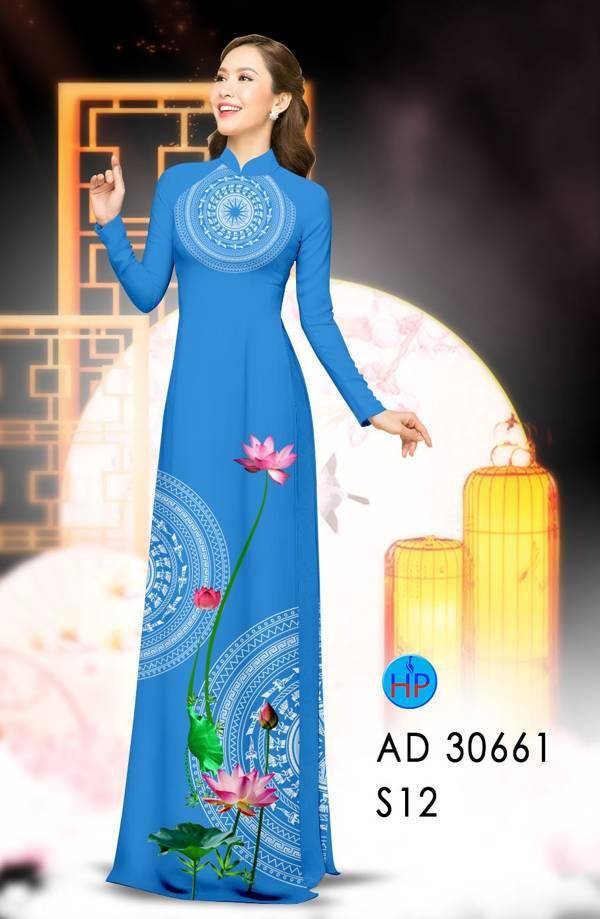 Vải Áo Dài Hoa Sen Và Trống Đồng Vừa Ra AD 30661 67 Vải Áo Dài Hoa Sen Và Trống Đồng Vừa Ra AD 30661