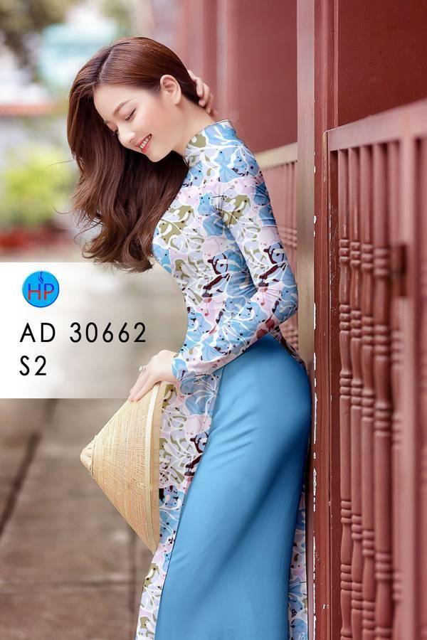 Vải Áo Dài Hoa Văn Độc Đáo AD 30662