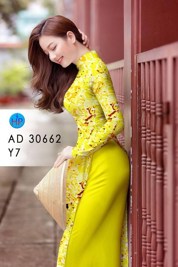 Vải Áo Dài Hoa Văn Độc Đáo AD 30662