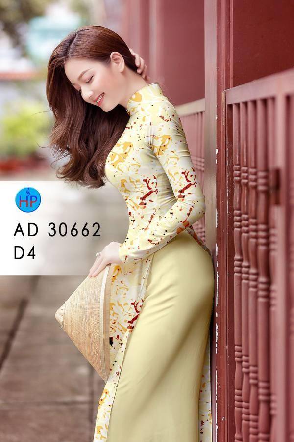 Vải Áo Dài Hoa Văn Độc Đáo AD 30662