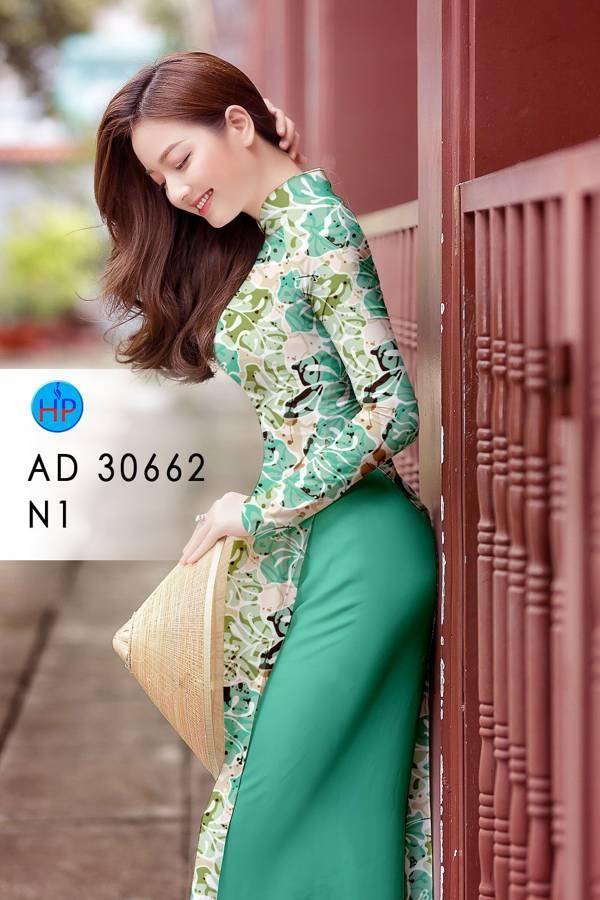 Vải Áo Dài Hoa Văn Độc Đáo AD 30662