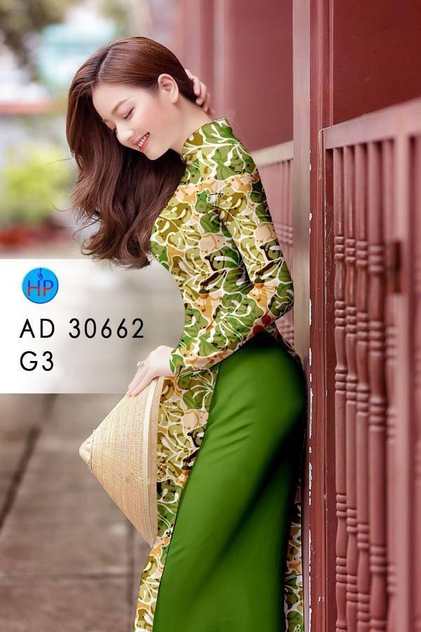 Vải Áo Dài Hoa Văn Độc Đáo AD 30662