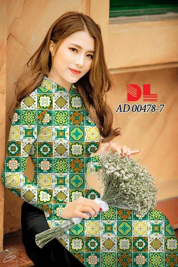 Vải Áo Dài Hoa Văn Cô Ba Sài Gòn Mới Ra AD 00478