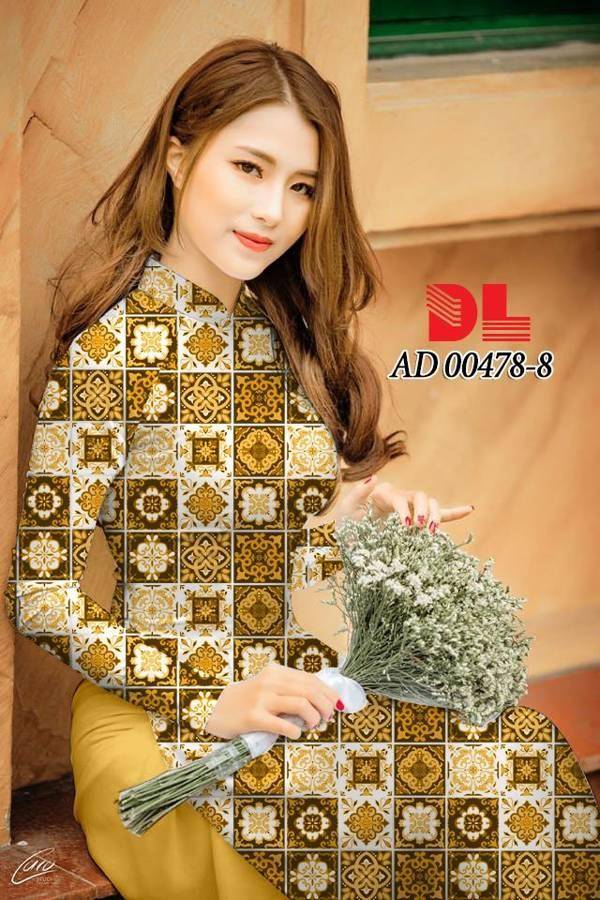 Vải Áo Dài Hoa Văn Cô Ba Sài Gòn Mới Ra AD 00478