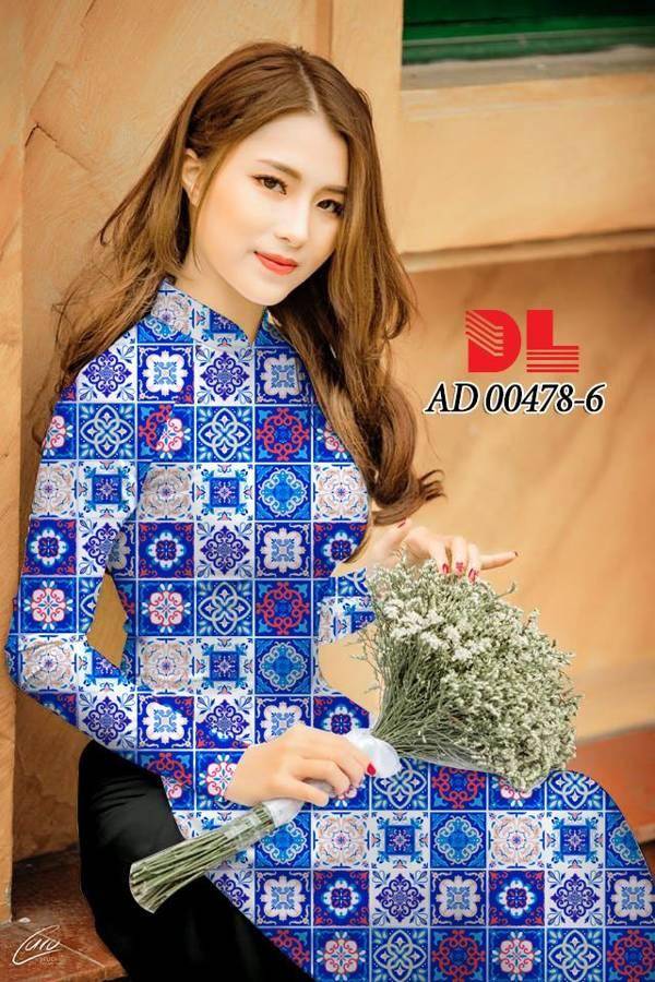 Vải Áo Dài Hoa Văn Cô Ba Sài Gòn Mới Ra AD 00478