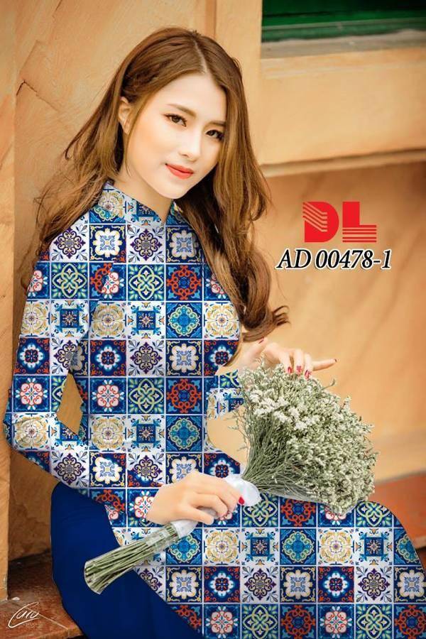 Vải Áo Dài Hoa Văn Cô Ba Sài Gòn Mới Ra AD 00478