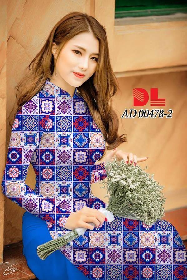 Vải Áo Dài Hoa Văn Cô Ba Sài Gòn Mới Ra AD 00478