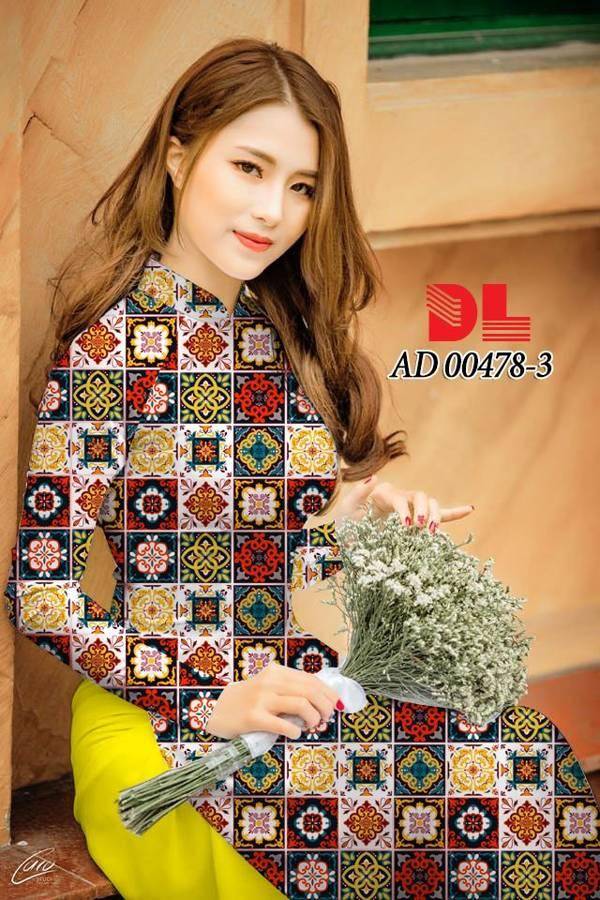 Vải Áo Dài Hoa Văn Cô Ba Sài Gòn Mới Ra AD 00478