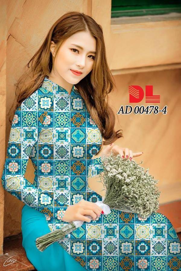 Vải Áo Dài Hoa Văn Cô Ba Sài Gòn Mới Ra AD 00478