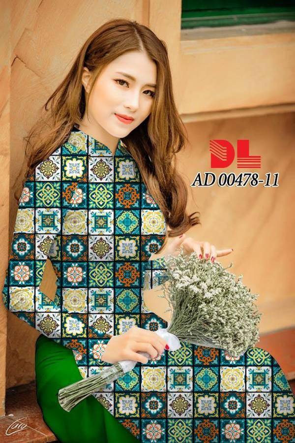 Vải Áo Dài Hoa Văn Cô Ba Sài Gòn Mới Ra AD 00478