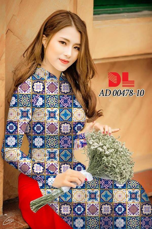 Vải Áo Dài Hoa Văn Cô Ba Sài Gòn Mới Ra AD 00478