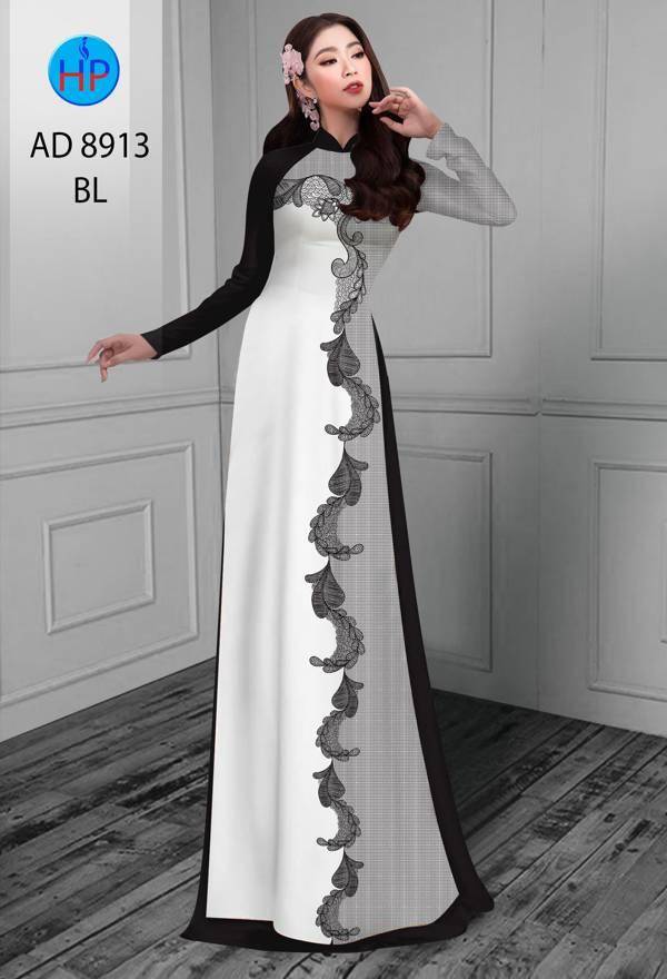 Vải Áo Dài Hoa Văn Kiểu Mới AD 8913