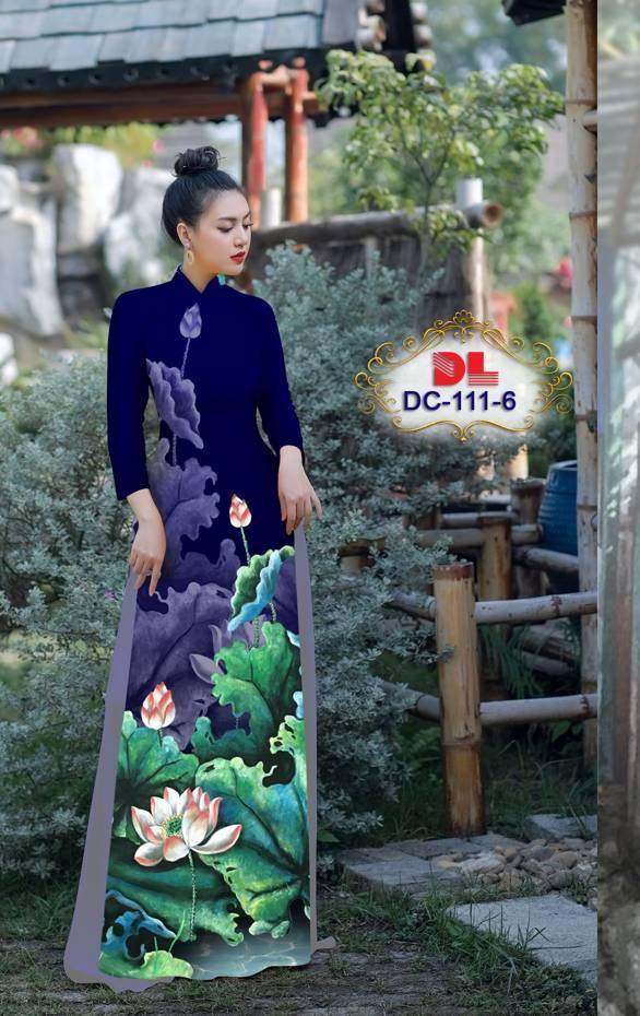 Vải Áo Dài Hoa Sen Thiết Kế 2021 AD DC111 27 Vải Áo Dài Hoa Sen Thiết Kế 2021 AD DC111