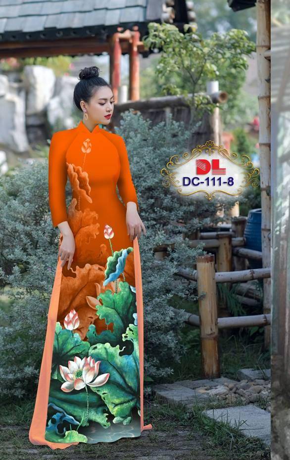 Vải Áo Dài Hoa Sen Thiết Kế 2021 AD DC111 28 Vải Áo Dài Hoa Sen Thiết Kế 2021 AD DC111