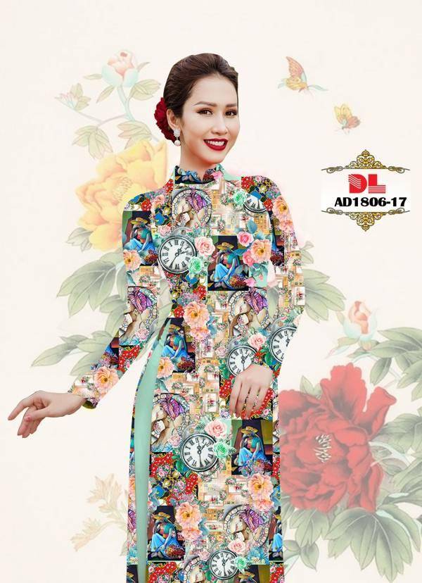 Vải Áo Dài Hoa Văn Độc Đáo AD DL1806