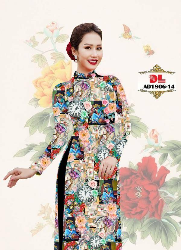Vải Áo Dài Hoa Văn Độc Đáo AD DL1806