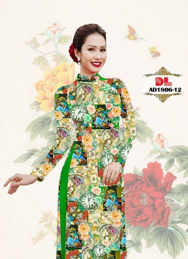 Vải Áo Dài Hoa Văn Độc Đáo AD DL1806