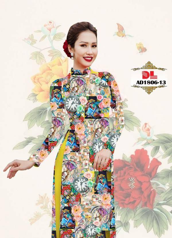 Vải Áo Dài Hoa Văn Độc Đáo AD DL1806