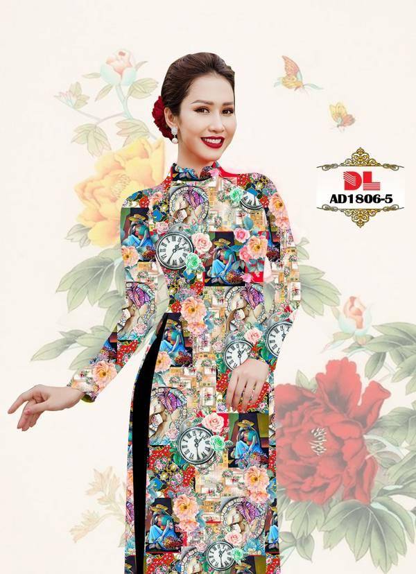 Vải Áo Dài Hoa Văn Độc Đáo AD DL1806