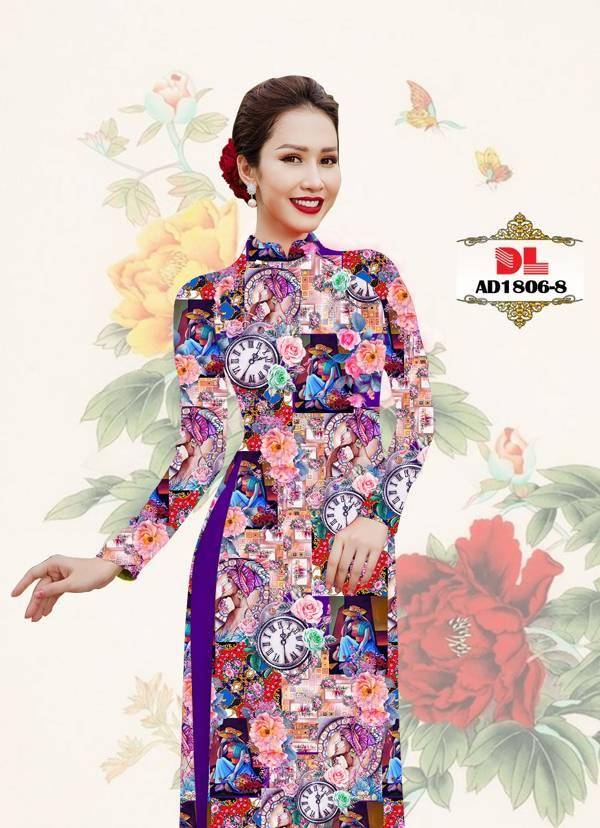Vải Áo Dài Hoa Văn Độc Đáo AD DL1806
