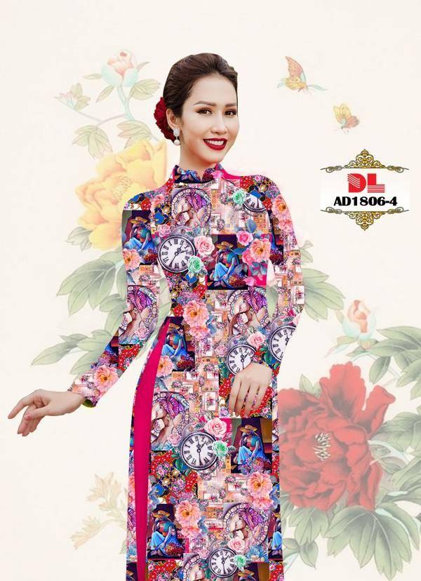 Vải Áo Dài Hoa Văn Độc Đáo AD DL1806
