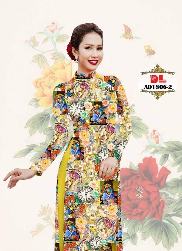 Vải Áo Dài Hoa Văn Độc Đáo AD DL1806