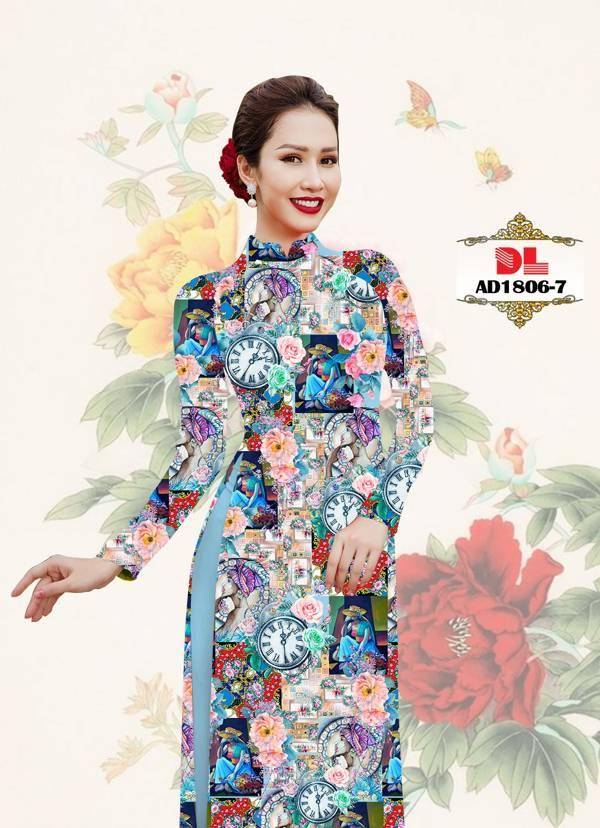 Vải Áo Dài Hoa Văn Độc Đáo AD DL1806