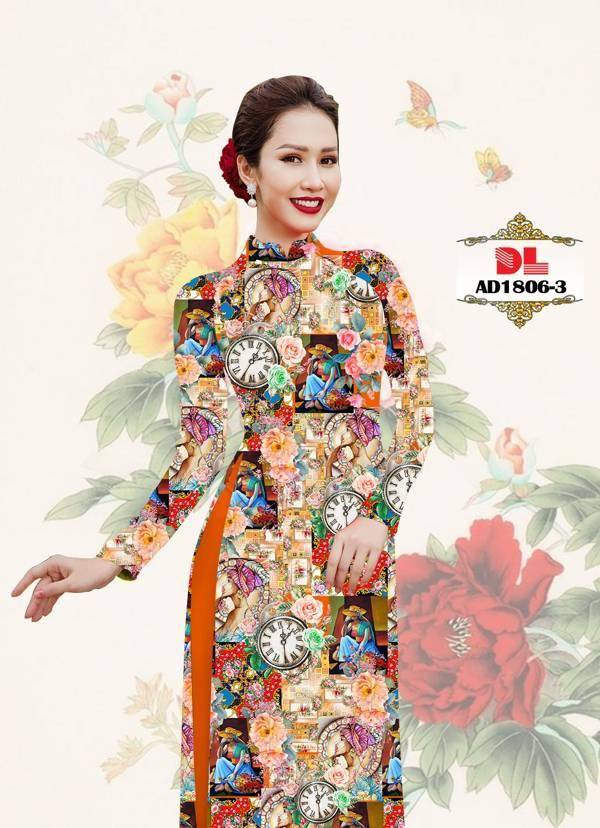 Vải Áo Dài Hoa Văn Độc Đáo AD DL1806