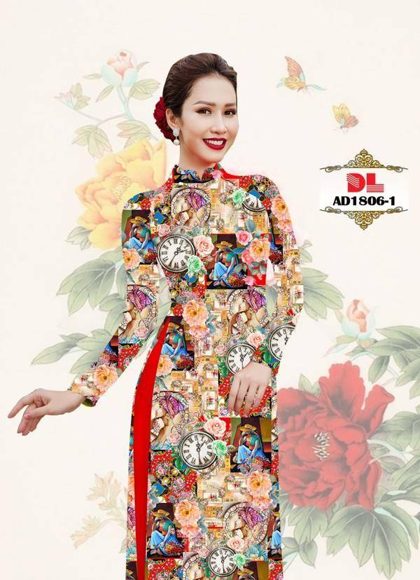 Vải Áo Dài Hoa Văn Độc Đáo AD DL1806