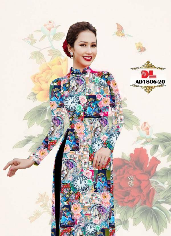 Vải Áo Dài Hoa Văn Độc Đáo AD DL1806