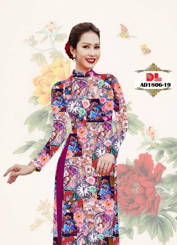 Vải Áo Dài Hoa Văn Độc Đáo AD DL1806