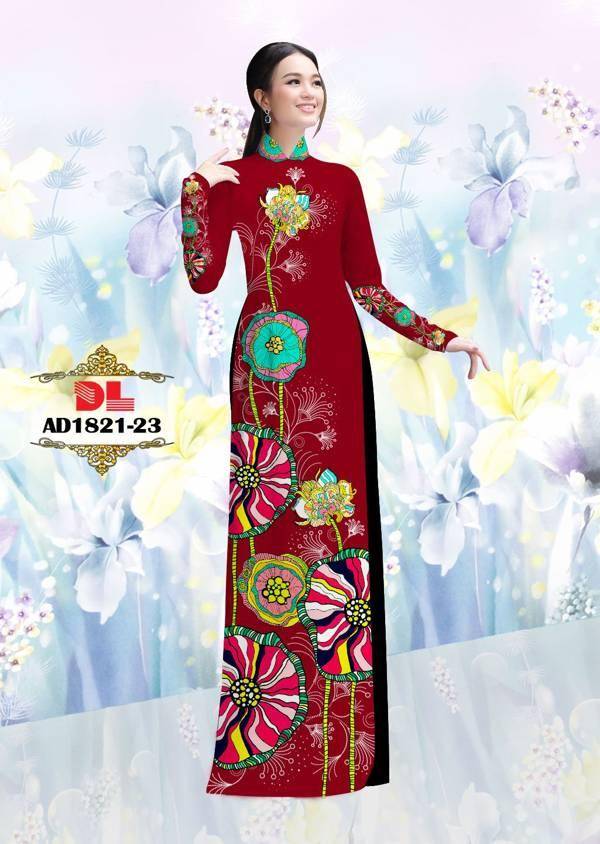 Vải Áo Dài Hoa In 3D Vừa Ra AD DL1821 73 Vải Áo Dài Hoa In 3D Vừa Ra  AD DL1821