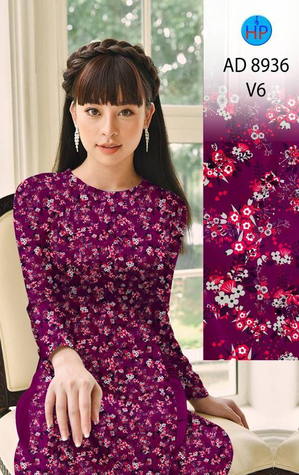 Vải Áo Dài Hoa Nhí Mới Ra AD 8936 41 Vải Áo Dài Hoa Nhí Mới Ra AD 8936