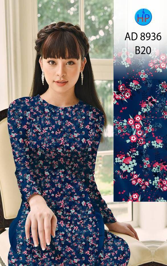 Vải Áo Dài Hoa Nhí Mới Ra AD 8936 43 Vải Áo Dài Hoa Nhí Mới Ra AD 8936