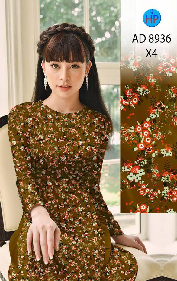 Vải Áo Dài Hoa Nhí Mới Ra AD 8936 44 Vải Áo Dài Hoa Nhí Mới Ra AD 8936