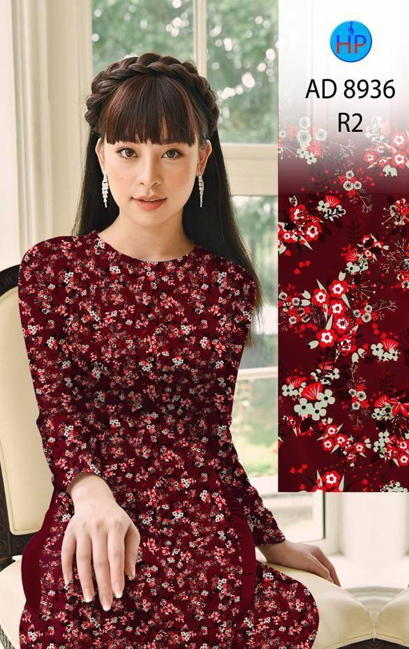 Vải Áo Dài Hoa Nhí Mới Ra AD 8936 45 Vải Áo Dài Hoa Nhí Mới Ra AD 8936
