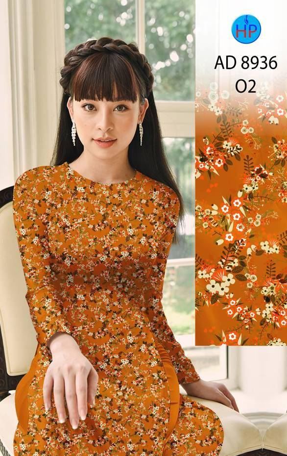 Vải Áo Dài Hoa Nhí Mới Ra AD 8936 46 Vải Áo Dài Hoa Nhí Mới Ra AD 8936