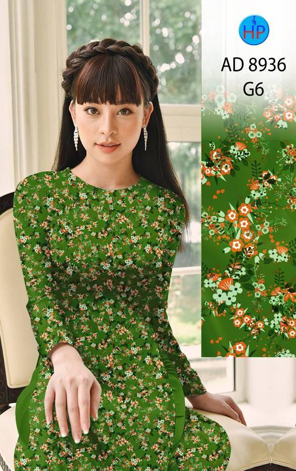 Vải Áo Dài Hoa Nhí Mới Ra AD 8936 48 Vải Áo Dài Hoa Nhí Mới Ra AD 8936