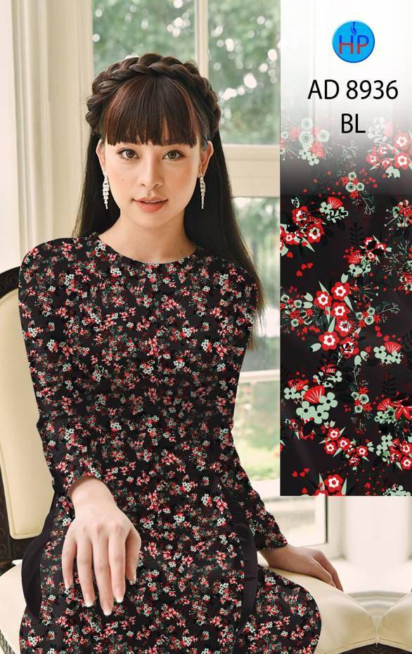 Vải Áo Dài Hoa Nhí Mới Ra AD 8936 49 Vải Áo Dài Hoa Nhí Mới Ra AD 8936