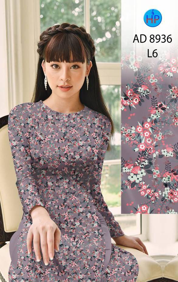 Vải Áo Dài Hoa Nhí Mới Ra AD 8936 54 Vải Áo Dài Hoa Nhí Mới Ra AD 8936