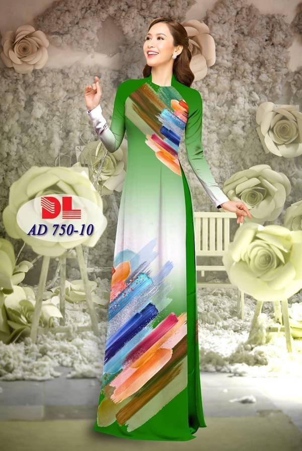 Vải Áo Dài Hoa Văn Vừa Ra  AD DL750