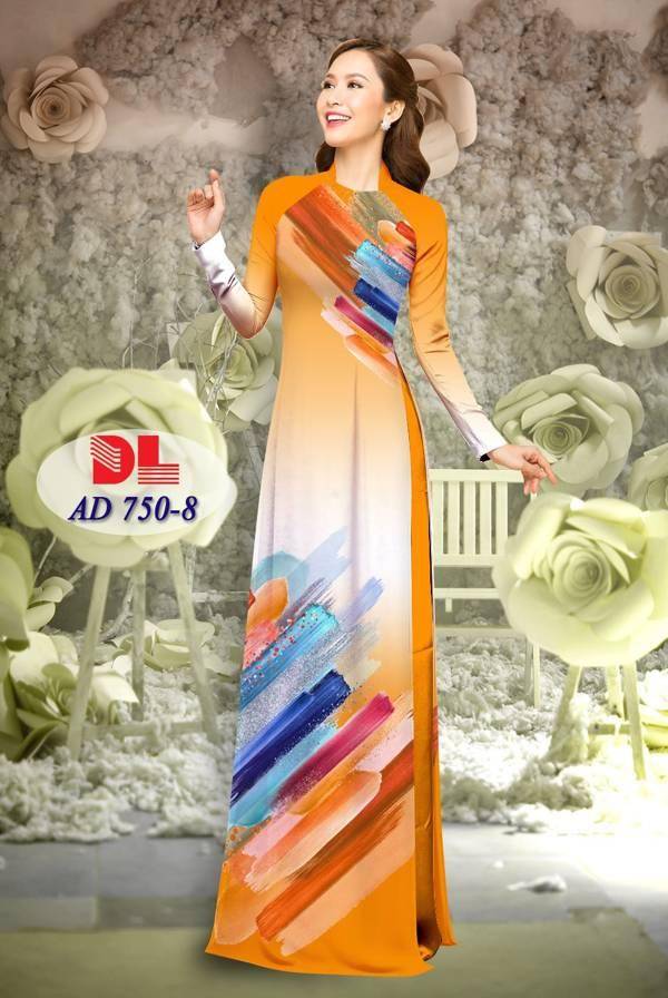 Vải Áo Dài Hoa Văn Vừa Ra  AD DL750