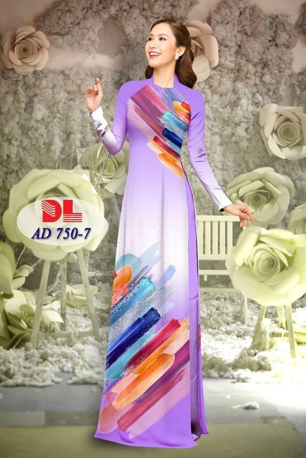 Vải Áo Dài Hoa Văn Vừa Ra  AD DL750
