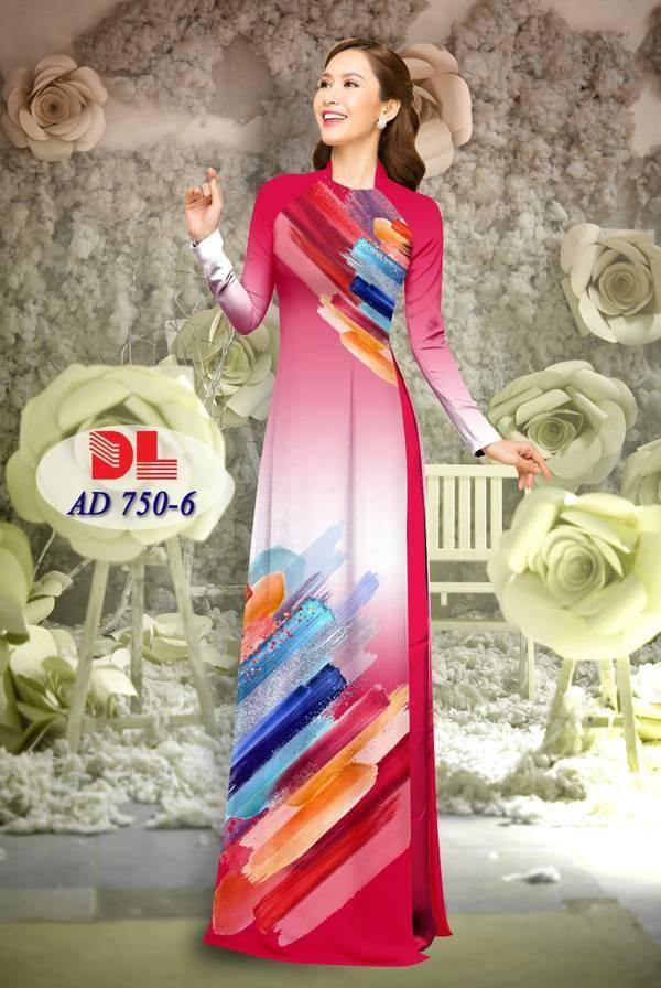 Vải Áo Dài Hoa Văn Vừa Ra  AD DL750