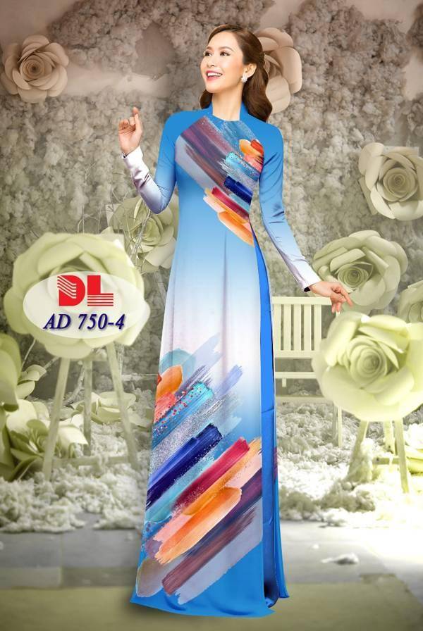 Vải Áo Dài Hoa Văn Vừa Ra  AD DL750