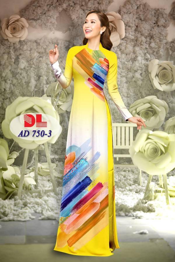 Vải Áo Dài Hoa Văn Vừa Ra  AD DL750