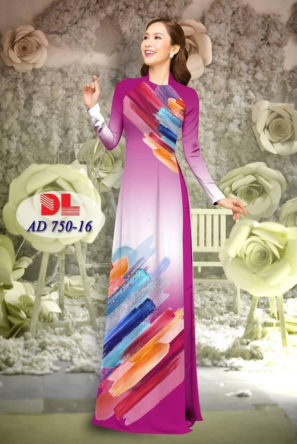 Vải Áo Dài Hoa Văn Vừa Ra  AD DL750