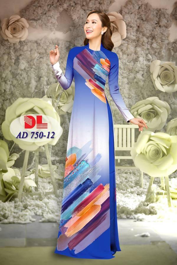 Vải Áo Dài Hoa Văn Vừa Ra  AD DL750