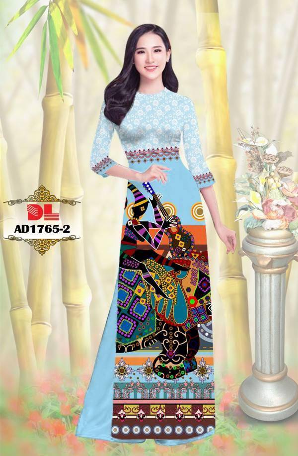 Vải Áo Dài Hoa Văn Vừa Ra  AD DL1765